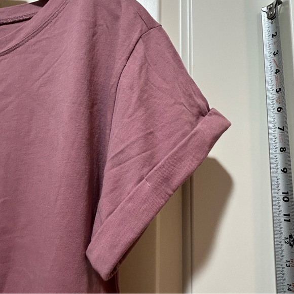 Anthropologie NWT women’s size S Dusty Rose Floral Tunic short sleeve top. - Picture 10 of 14